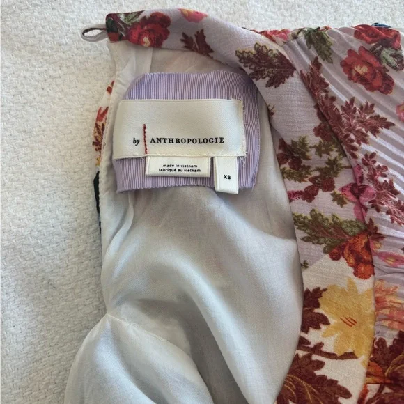Anthropologie floral midi dress. Long Sleeve. XS. - Picture 4 of 11